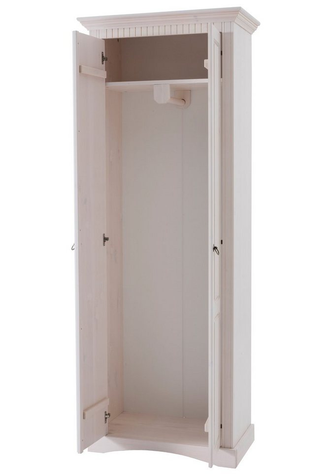 OTTO home Garderobenschrank Rustic, Dielenschrank, Dielenmöbel, Landhausstil (Made in Europe) aus massiver Kiefer, Breite 71 cm, Kassettenoptik Bild 3