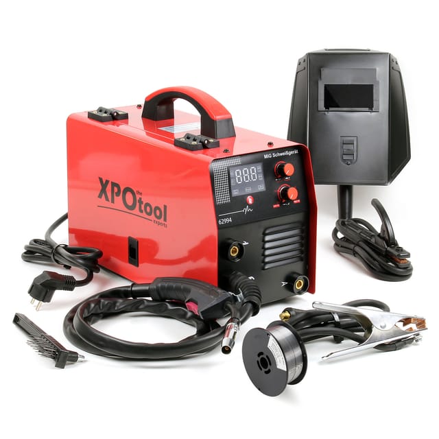 Mig Schweißgerät igbt Inverter für mig/mma Schweißen für Fülldraht und Elektroden geeignet, Elektroden Schweißgerät - Wiltec