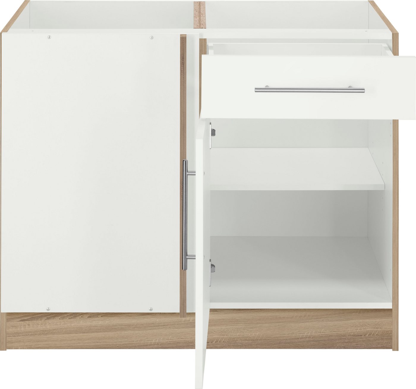 wiho Küchen Eckunterschrank Cali 100 cm breit, Planungsmaß 110 cm, ohne Arbeitsplatte Bild 2