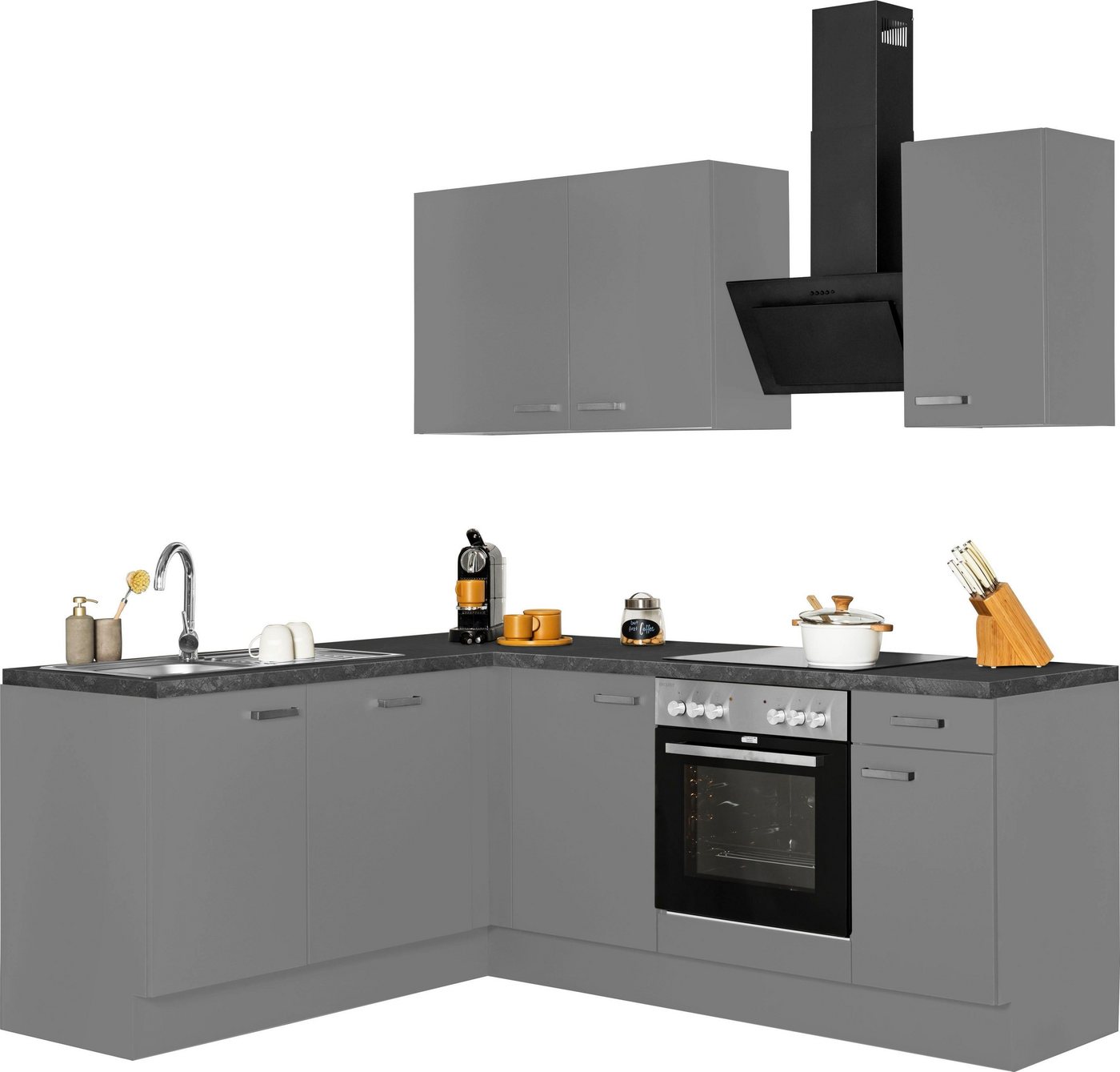 OPTIFIT Winkelküche Parma, mit E-Geräten, Stellbreite 215x175 cm Bild 4