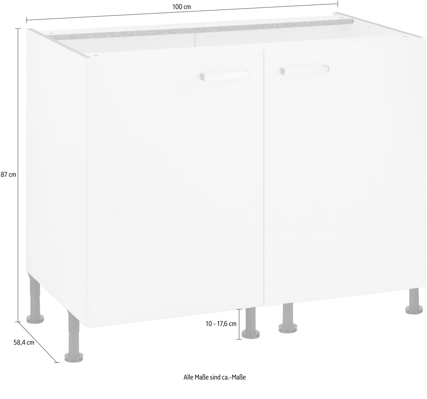 OPTIFIT Unterschrank Parma Breite 100 cm