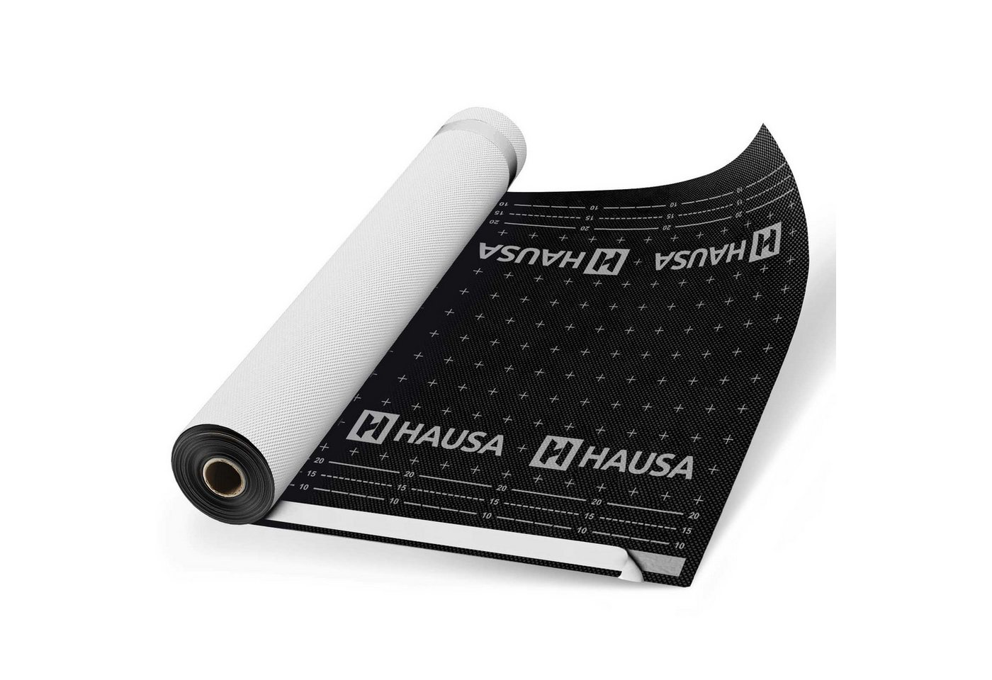 Hausa Dachbahn Unterspannbahn Premium HU150SK gemäß ZVDH Klasse UDB-A / USB-A, Mit 2 Selbstklebestreifen, 75 m² pro Paket, (150g/m², 1-St., 1,5m x 50m), flexible dreilagige hochdiffusionsoffene Unterdeckbahn Bild 5