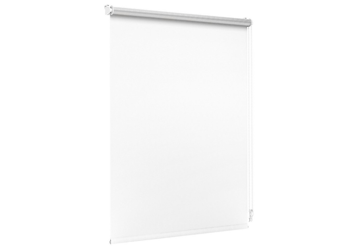 Verdunklungsrollo Thermorollo, 37,5 x 120 cm, weiß [Stoffbreite 34,1 cm], jalousiescout, verdunkelnd, ohne Bohren, freihängend, Klemmfix, Thermo-Rollo Vollverdunkelnd Thermo-Beschichtung, energiesparend Bild 5