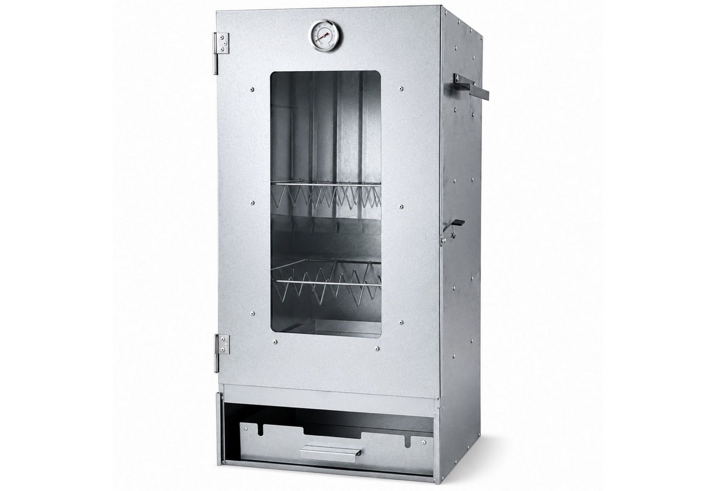 BURI Holzkohlegrill Räucherofen Räucherschrank mit Zubehör Kalt- & Heißräuchern Bild 4