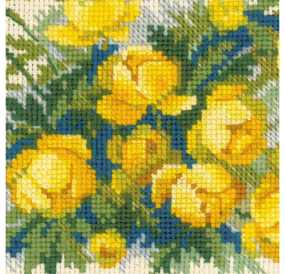 Riolis Kreativset Riolis Stickbildset Kreuzstich "Trollblume", Zählmuster, (embroidery kit by Marussia) Bild 3