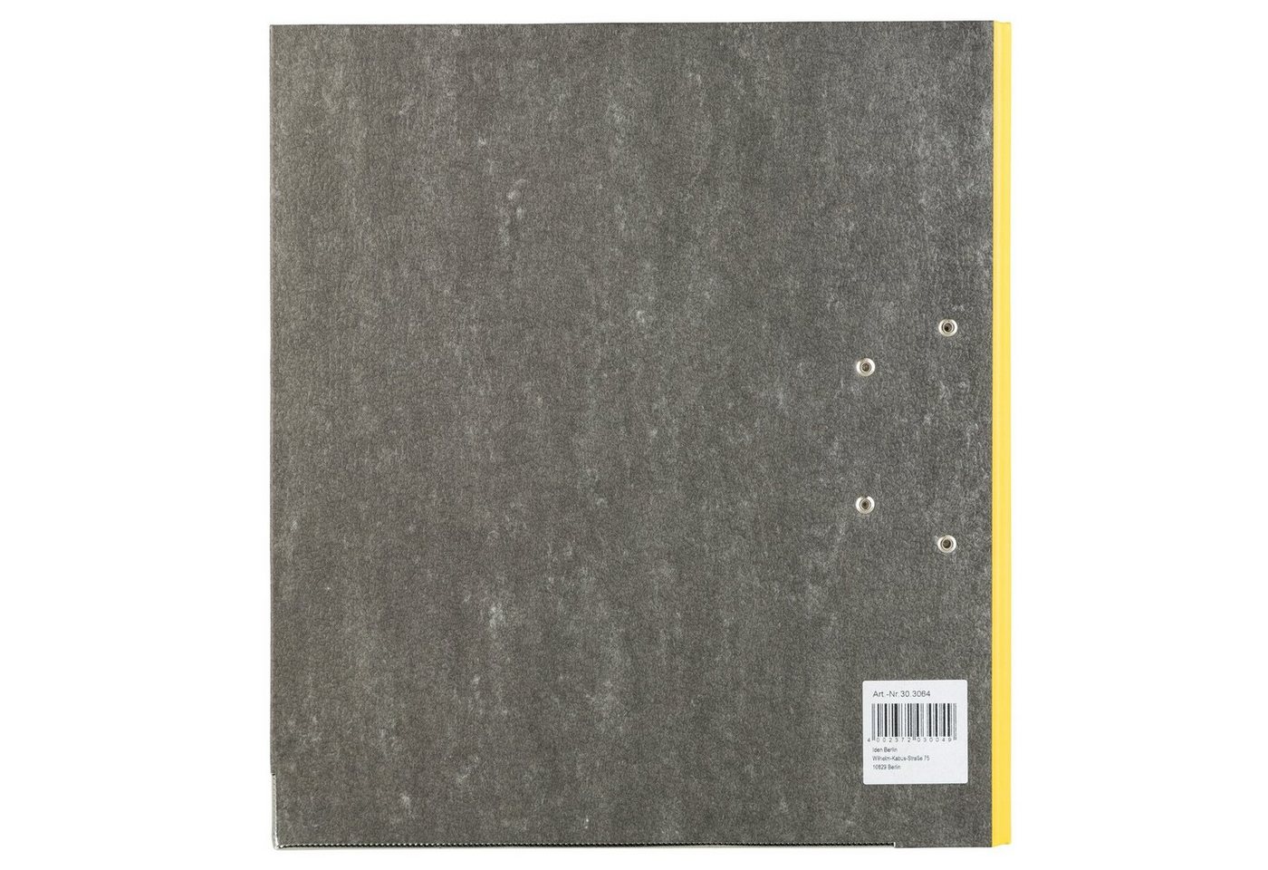 Idena Aktenordner Idena 303064 - Ordner für DIN A4, 8 cm breit, Wolkenmarmor, gelb, 1 Bild 5