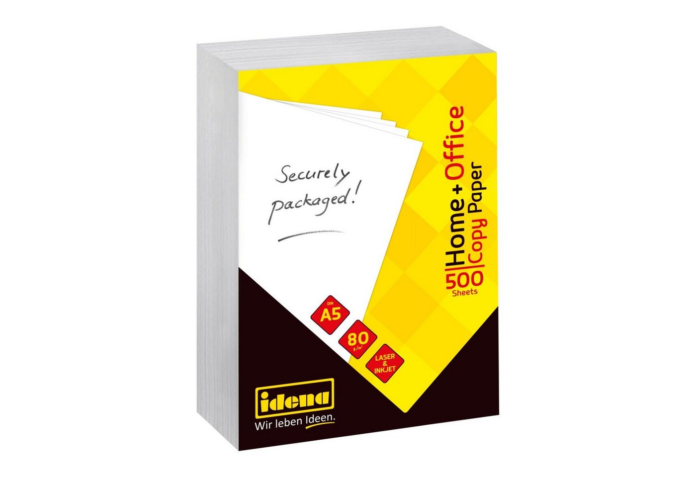 Idena Kopierpapier Idena 10547 - Kopierpapier DIN A5, 500 Blatt, weiß, Papierqualität