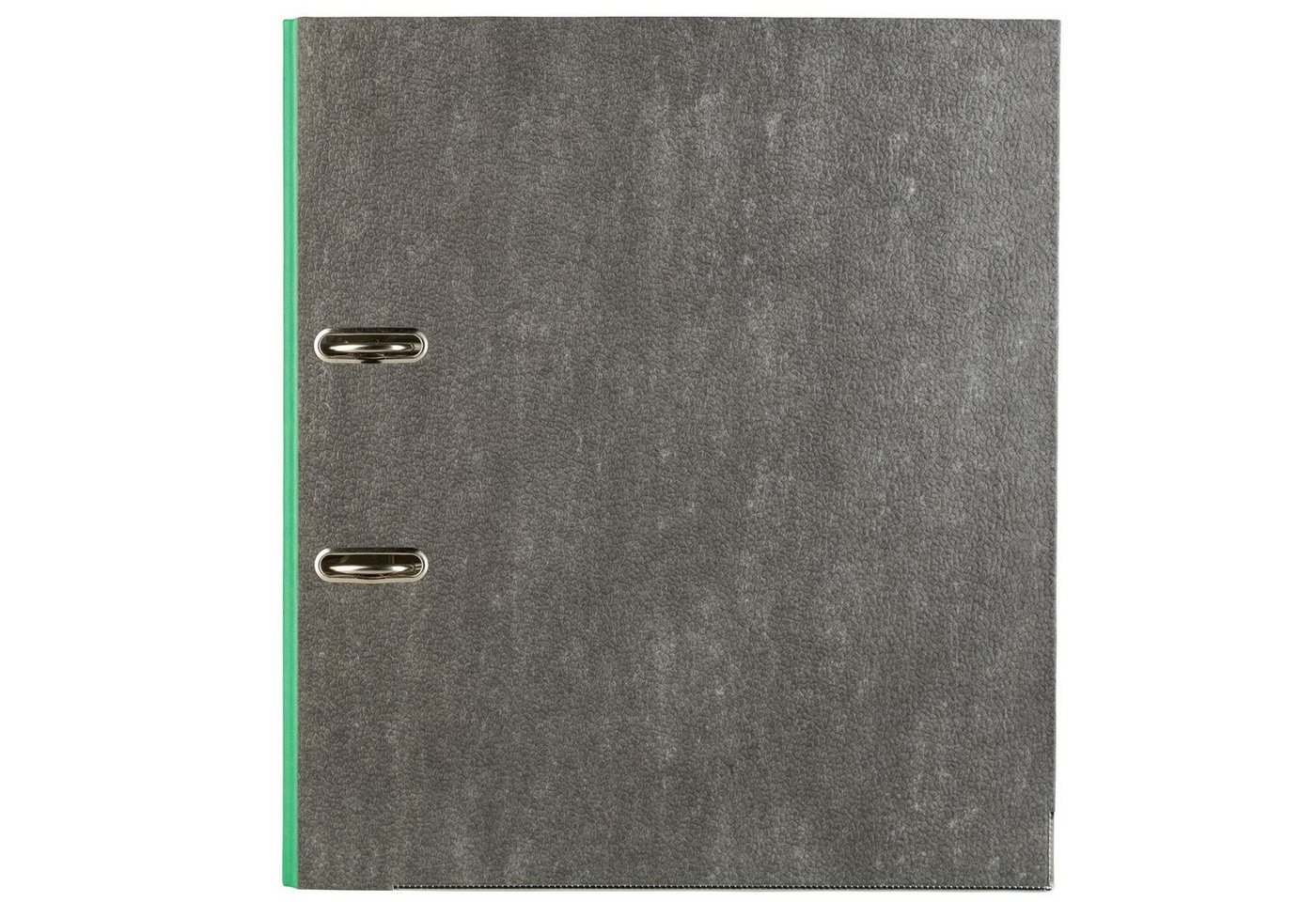 Idena Aktenordner Idena 303063 - Ordner für DIN A4, 8 cm breit, Wolkenmarmor, grün, 1