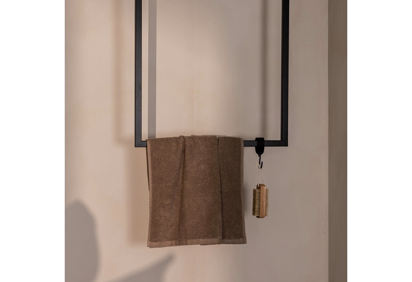 Metallbude Handtuchhalter TENSI, aus Metall, Deckenmontage, Badewanne, Dusche