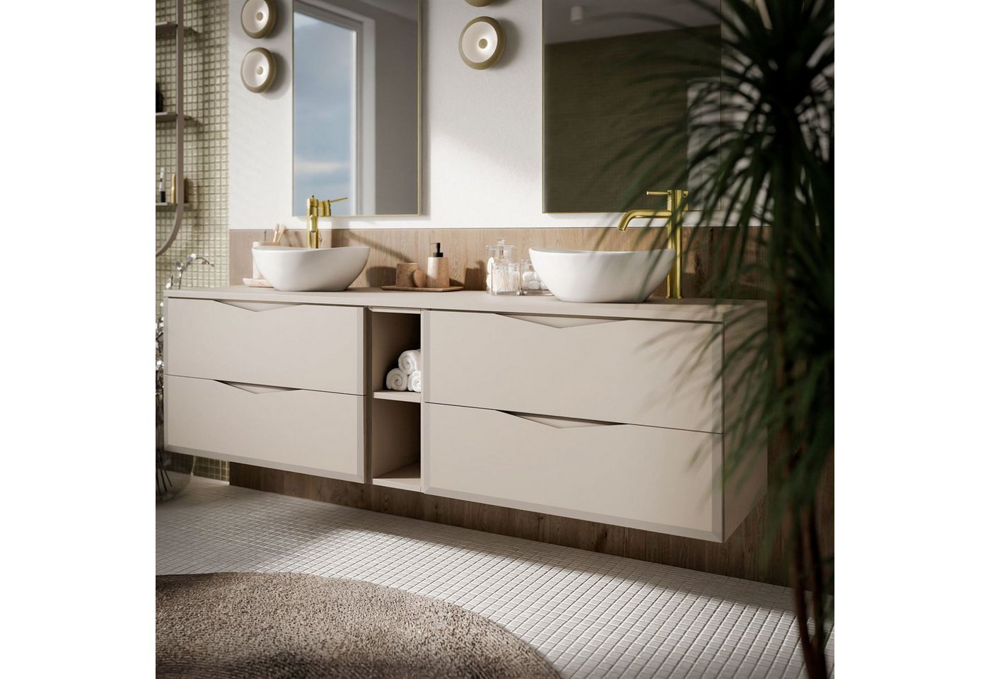 Lookway Badmöbel-Set MIRA III 140 cm, 140x50x46 cm Bild 3
