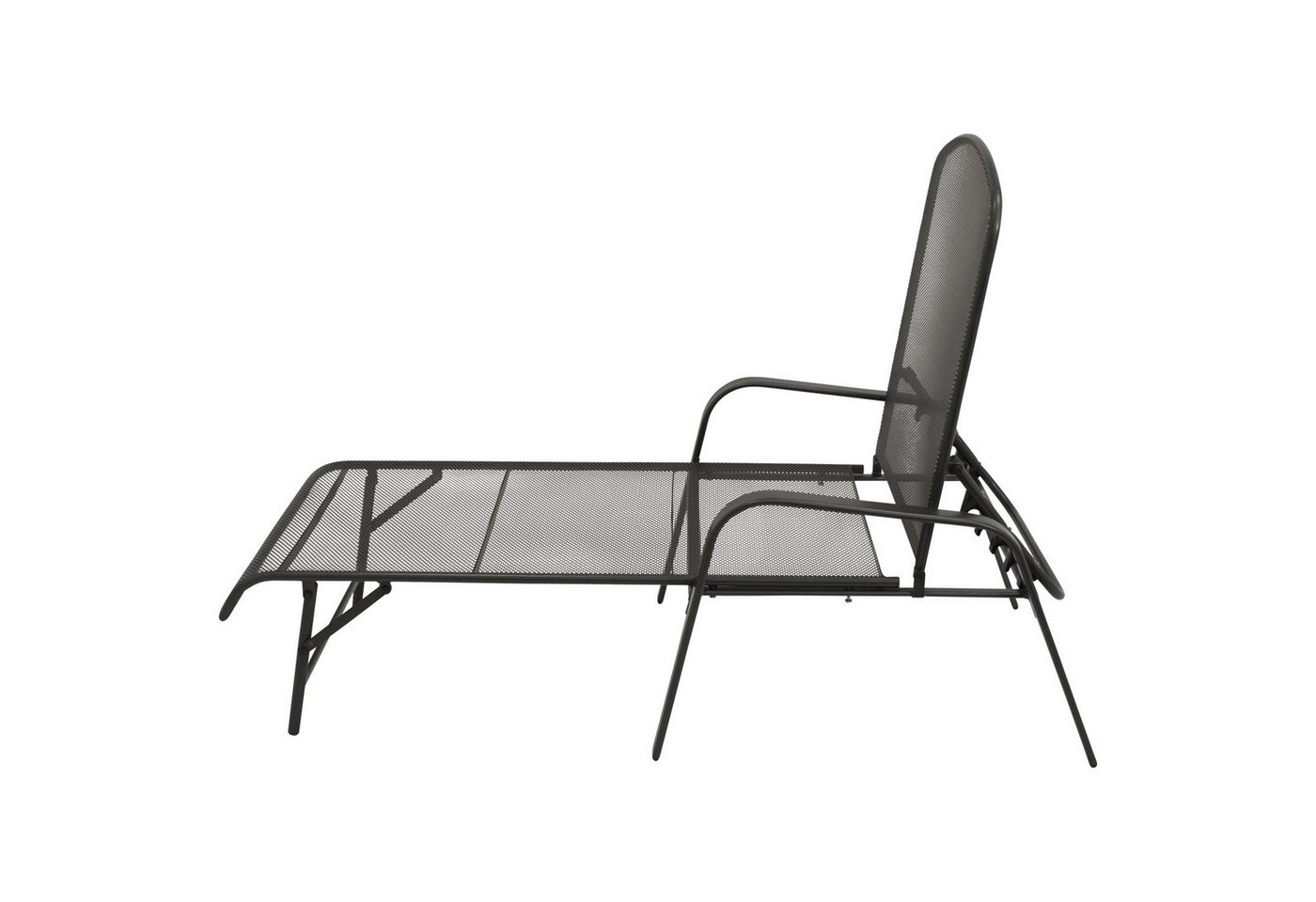 TPFGarden Gartenliege GLASGOW, Sonnenliege GLASGOW - Gartenliege aus Streckmetall anthrazit, Bequeme Relaxliege aus hochwertigen Metall, Hochwertige Outdoor Liege - Maße (BxHxT): 62 x 34,0 - 100,0 x 197 cm Bild 4