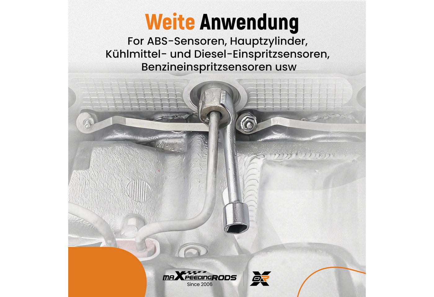 maXpeedingrods Werkzeugset, Einspritz Leitungsschlüssel-Satz Offener 1/2 Zoll Antrieb 12 17 19mm Bild 3
