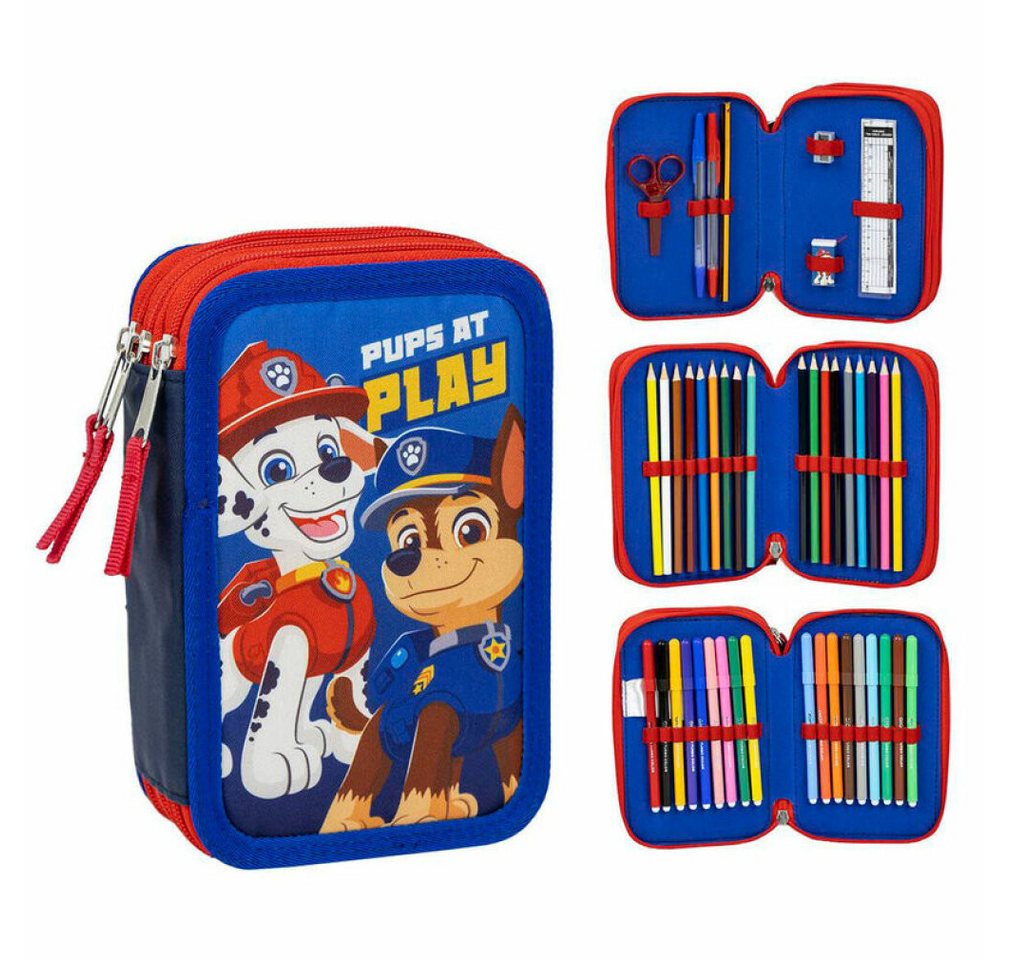 Artesanía Federmäppchen Paw Patrol Dreifach-Federtasche
