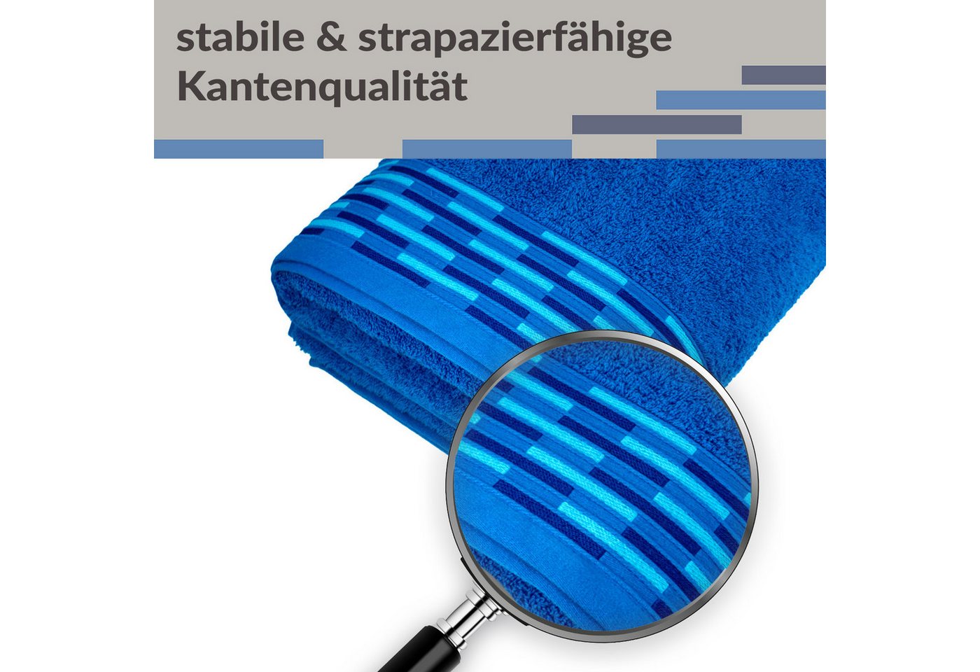 Lashuma Saunatuch - Badetuch Frottee, Saunahandtuch aus 100% Baumwolle für Damen & Herren Bild 4