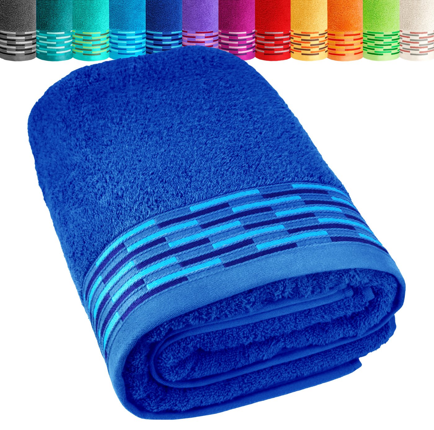 Lashuma Saunatuch - Badetuch Frottee, Saunahandtuch aus 100% Baumwolle für Damen & Herren Bild 5