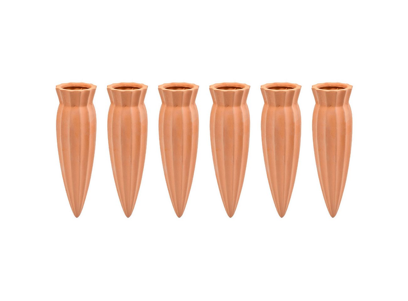 shop'n smile ideoon Bewässerungssystem XL Tonkegel Bewässerungszapfen Terrakotta Pflanzen Bewässerung Flasche, (6-tlg., 6er-Set 6 12er-Set), für Flaschen, Sicker-Prinzip Bewässerung, selbstregulierend Bild 3