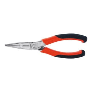 Flachrundzange ergo gerade, verchromt, ganze Länge: 140 mm - Bahco
