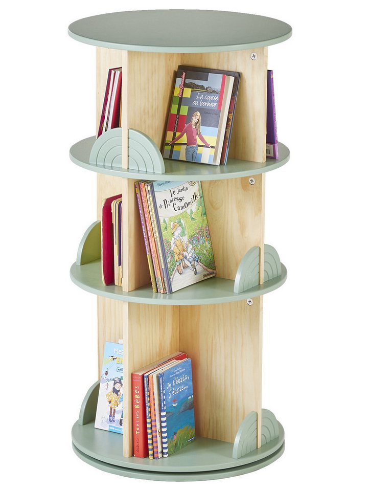 vertbaudet Bücherregal Drehbares Kinderzimmer Bücherregal REGENBOGEN Bild 2
