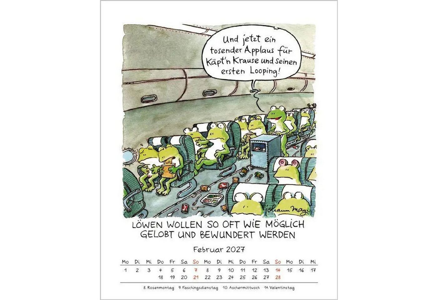 Korsch Verlag Wandkalender Löwe 2027