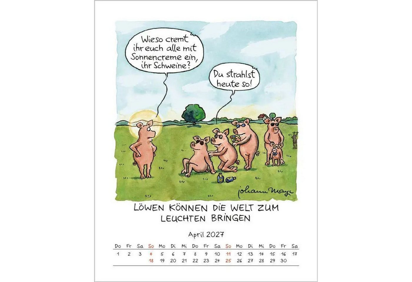 Korsch Verlag Wandkalender Löwe 2027 Bild 3