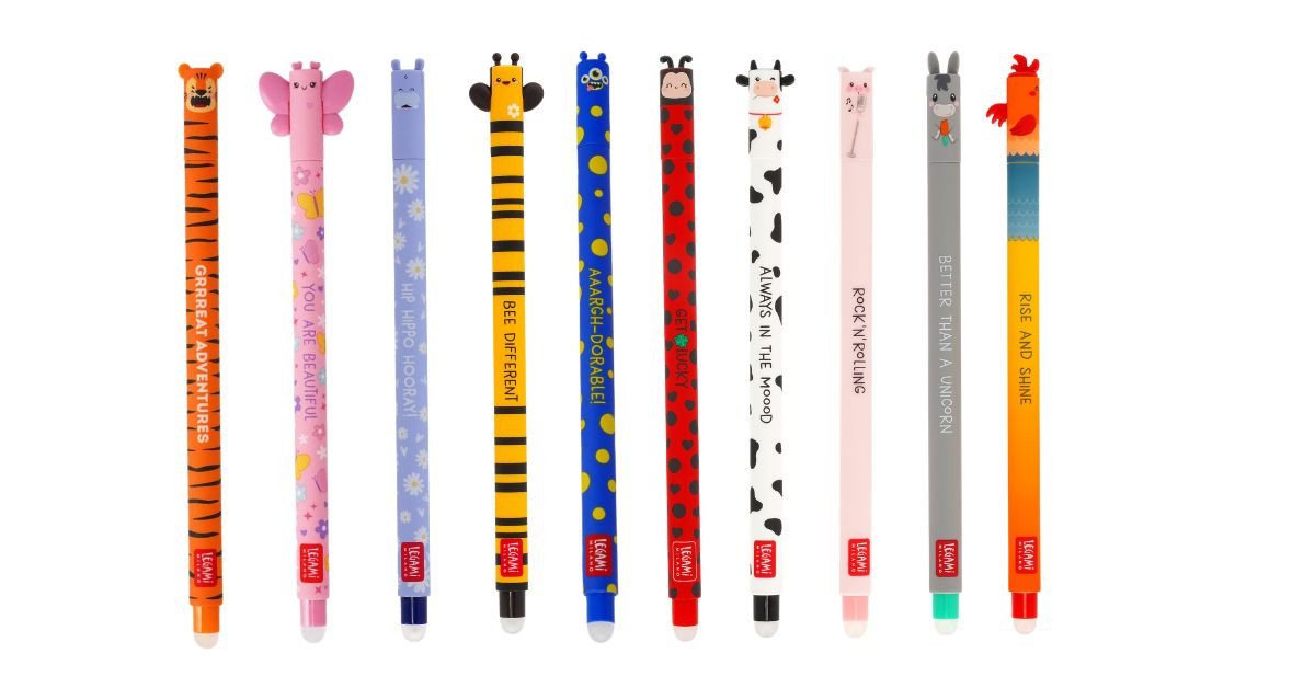 Legami Gelschreiber Legami Bundle - Set mit 10 löschbaren Gelstiften (inkl. Ladybug)