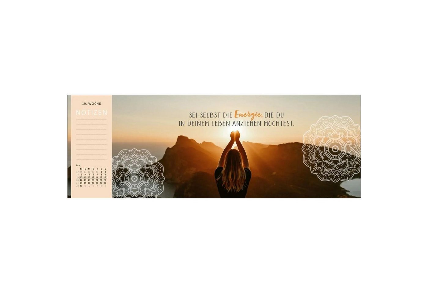 Ars Edition Tischkalender Tischkalender Einatmen. Ausatmen. Lächeln. 2027 Bild 5
