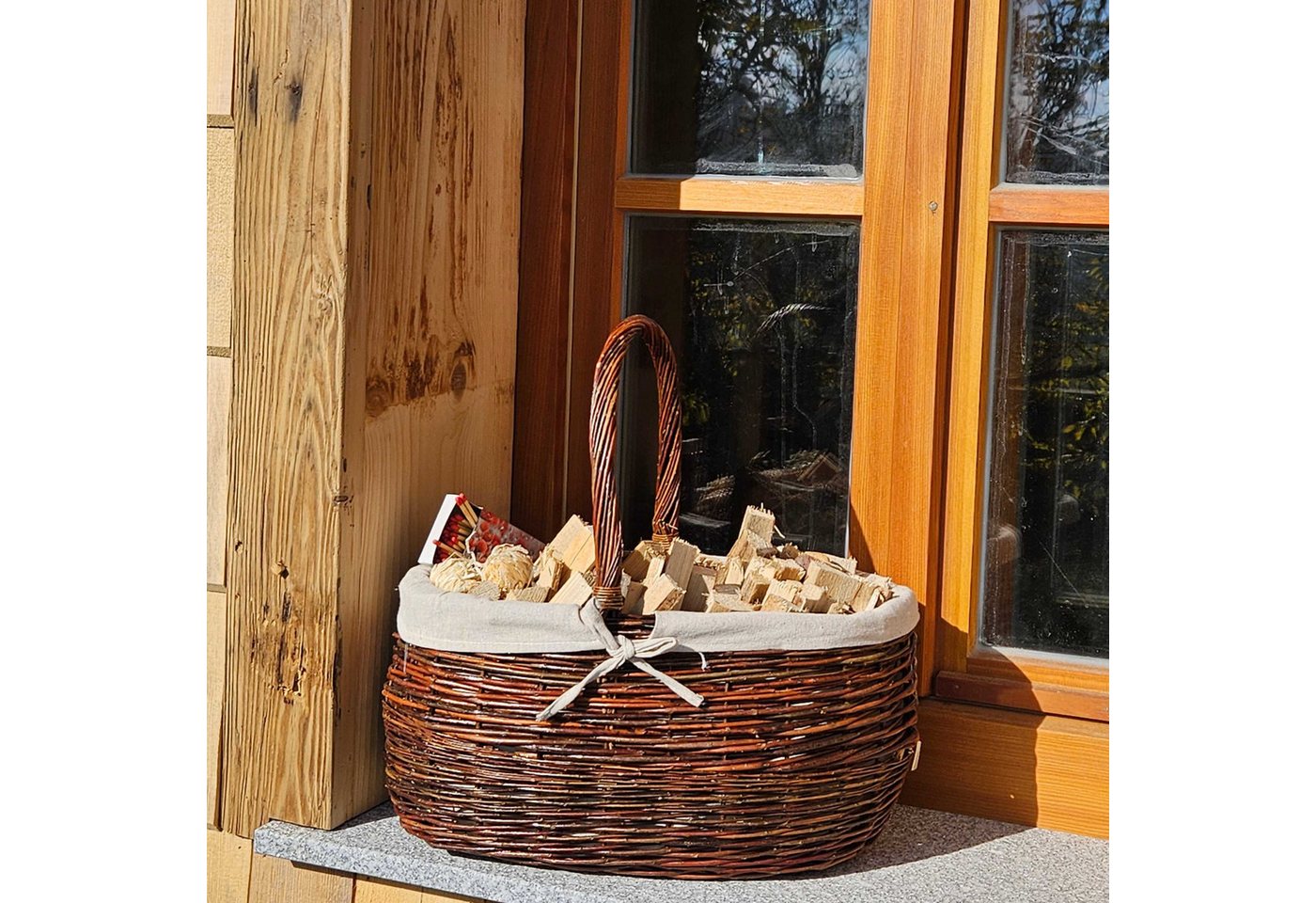 MARKENWARE BILLIG Kaminholz Anzündholz 30kg Anmachholz Anfeuerholz Brennholz Anzünder Kaminholz, 30 kg Bild 3