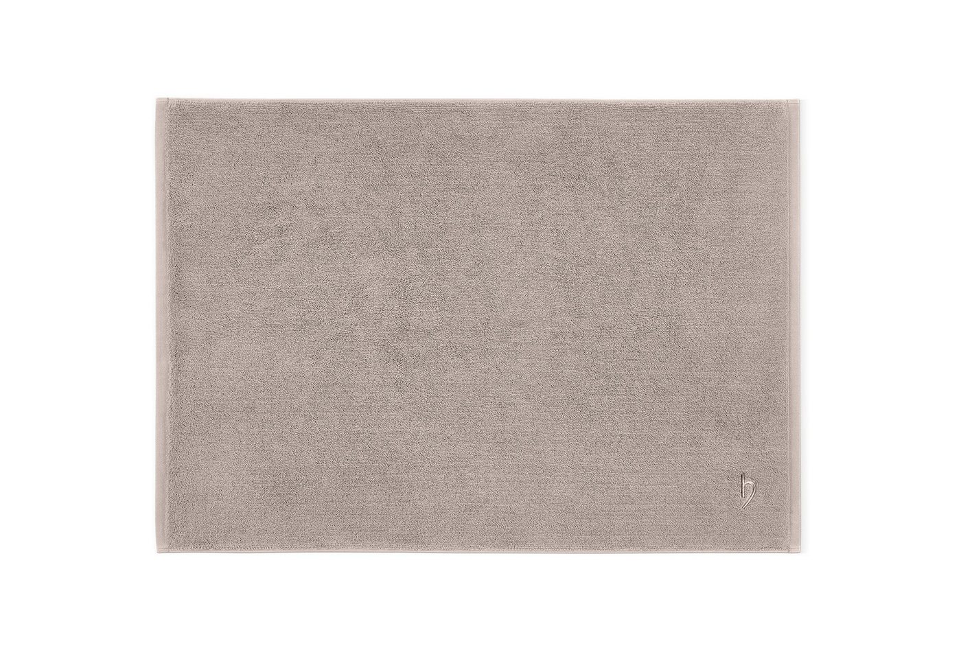 herzbach home Badematte Pura 50x70 cm, Baumwolle, Rechteckig, 1200g/m², Premium-Qualität, 100% Baumwolle, mit Logo Stickerei Bild 3