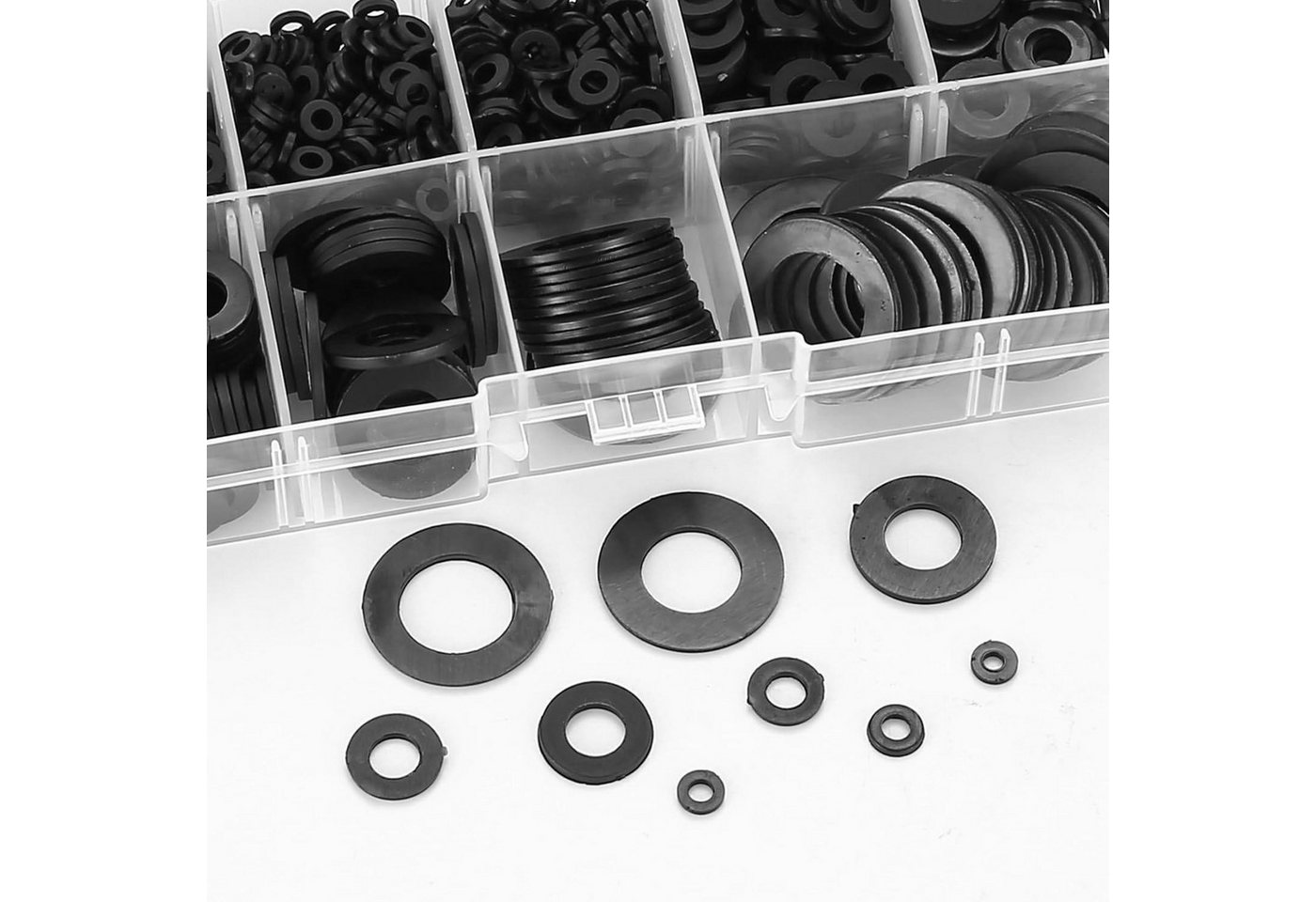 LuxusKollektion Unterlegscheibe Unterlegscheiben Nylon Distanzhülsen M2 M3 M4 M5 M6 M8 M10 schwarz