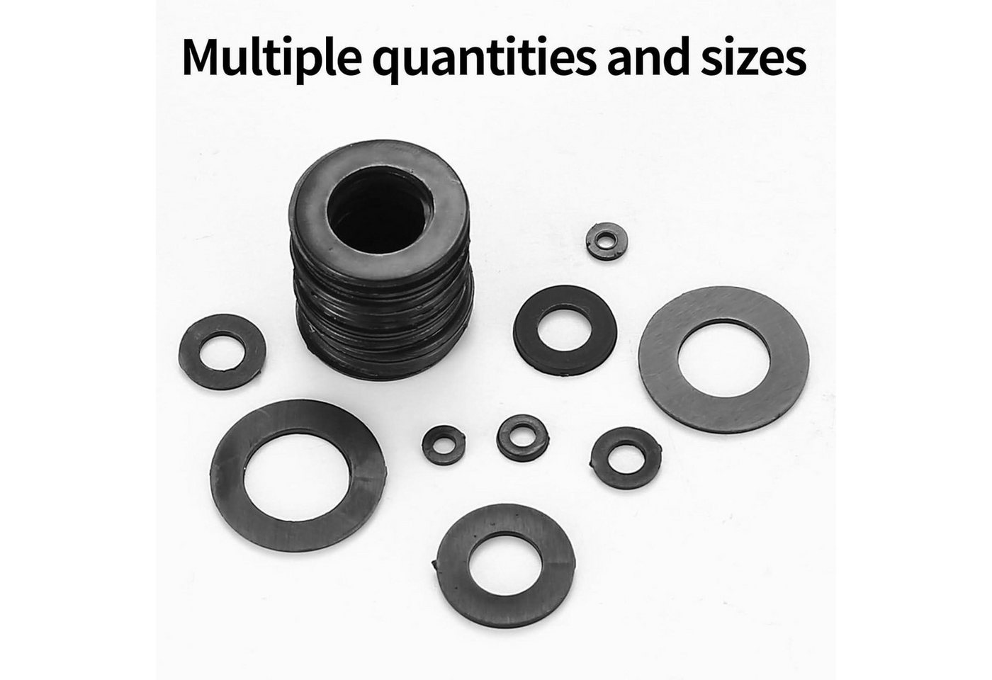 LuxusKollektion Unterlegscheibe Unterlegscheiben Nylon Distanzhülsen M2 M3 M4 M5 M6 M8 M10 schwarz Bild 2