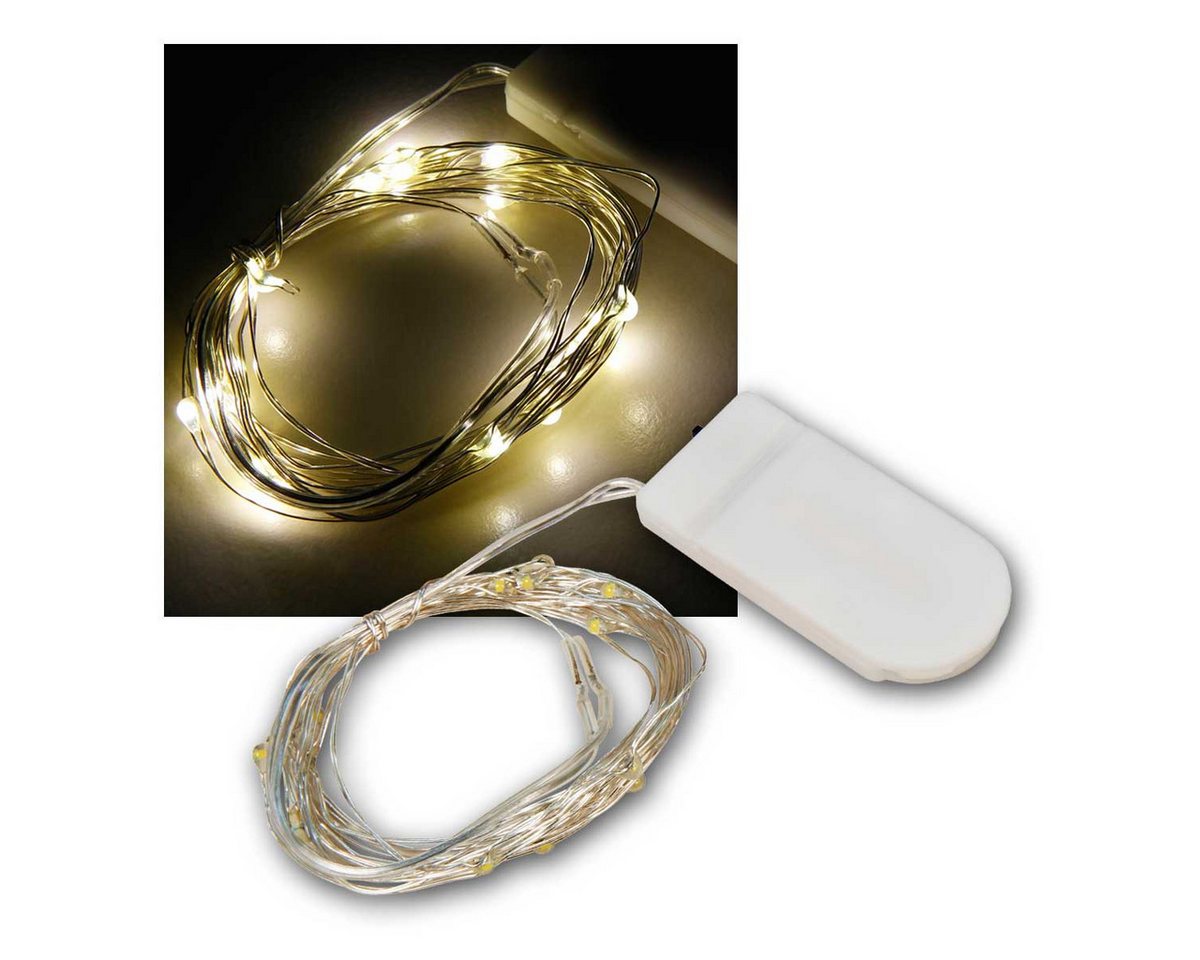 McShine LED-Lichterkette LED Draht-Lichterkette "Micro", 20 LEDs, warmweiß Bild 3