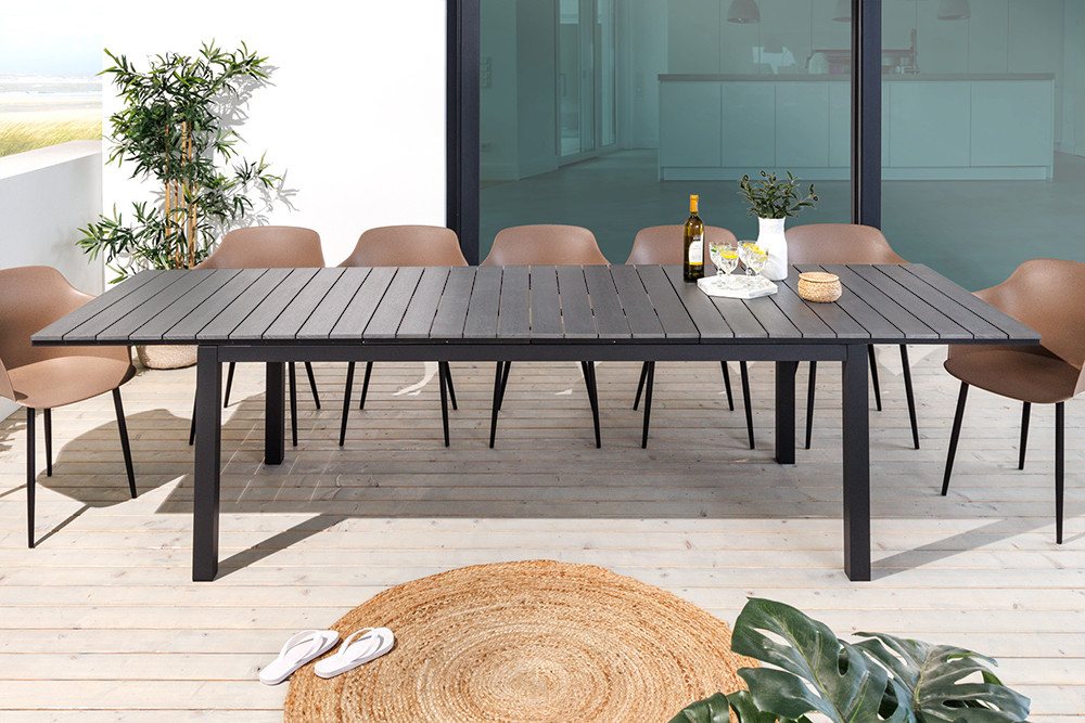 riess-ambiente Gartentisch DESIGNO 200-250-300cm grau / (Einzelartikel, 1-St), Outdoor · Aluminium · ausziehbar · Terrasse · wetterfest · Design Bild 2