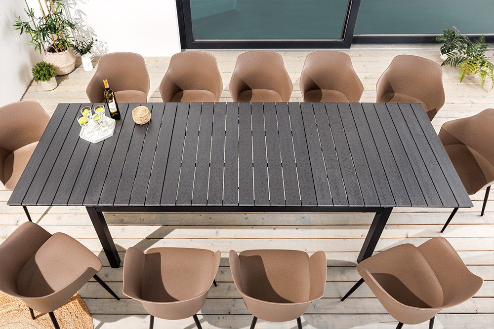 riess-ambiente Gartentisch DESIGNO 200-250-300cm grau / (Einzelartikel, 1-St), Outdoor · Aluminium · ausziehbar · Terrasse · wetterfest · Design Bild 3