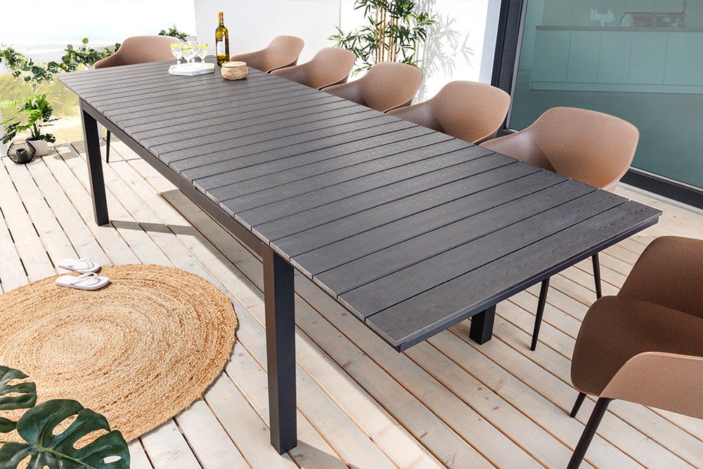 riess-ambiente Gartentisch DESIGNO 200-250-300cm grau / (Einzelartikel, 1-St), Outdoor · Aluminium · ausziehbar · Terrasse · wetterfest · Design Bild 4