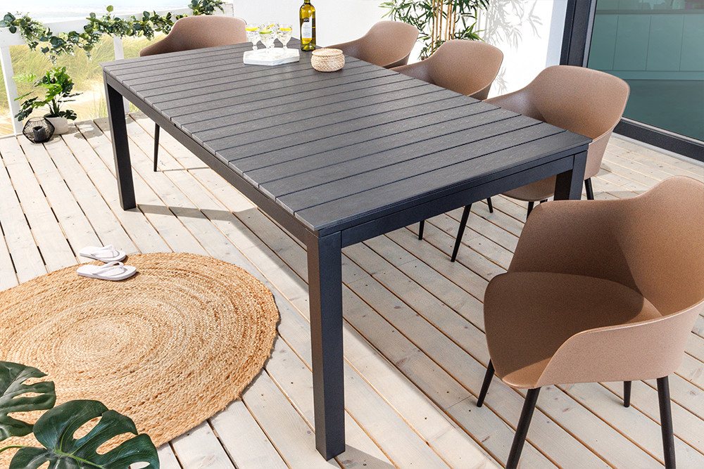 riess-ambiente Gartentisch DESIGNO 200-250-300cm grau / (Einzelartikel, 1-St), Outdoor · Aluminium · ausziehbar · Terrasse · wetterfest · Design Bild 5