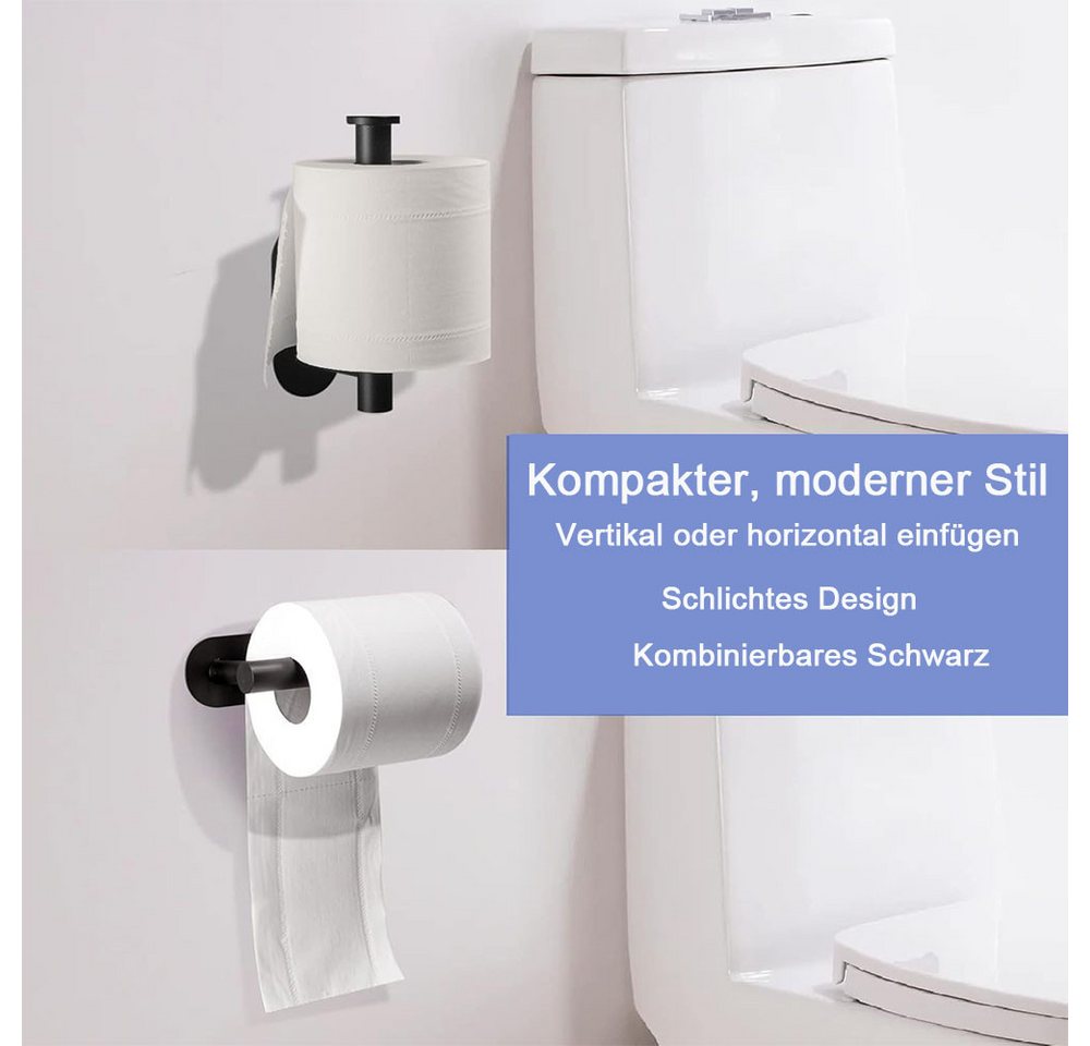 TUWENA Toilettenpapierhalter Toilettenpapierhalter Wandmontage, Selbstklebend Toilettenpapierhalter
