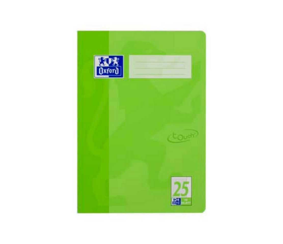 OXFORD Schulheft Oxford Touch Schulheft A4 L25 liniert – 16 Blatt, grün