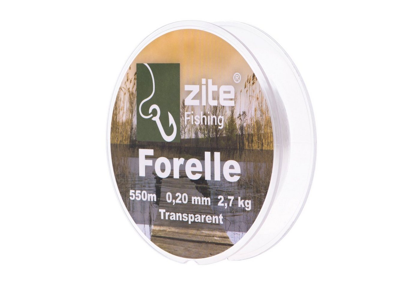 Zite Angelschnur Transparente Forellenschnur, 550m - Unauffällig & Vielseitig