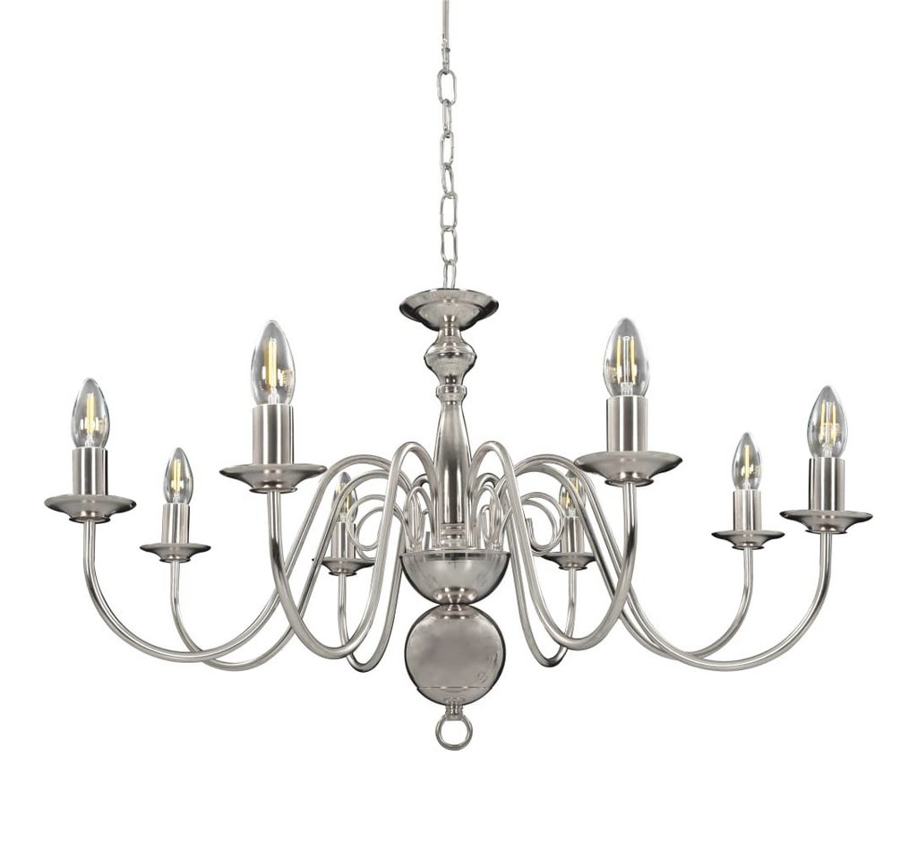 furnicato Kronleuchter Eleganter 80 x 45 cm in Silber Bild 5