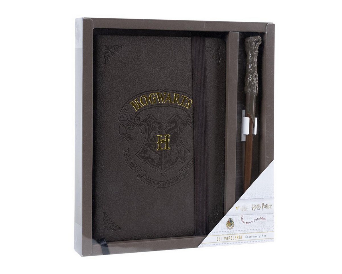 Harry Potter Notizbuch Hogwarts Schreibwaren-Set – Magisches Schulzubehör mit Zauberstab Bild 3