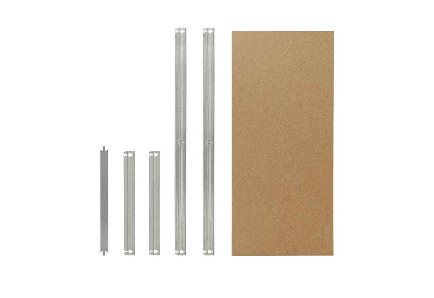 shelfplaza Schwerlastregal HOME, Fachboden-Set / Zusatzboden für Schwerlastregal 90x40 cm verzinkt