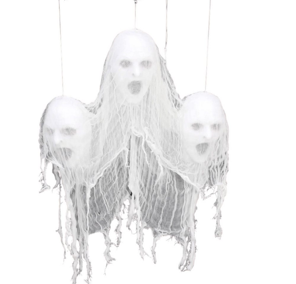 Home-trends24.de LED Dekofigur Geist Hänger Halloween Deko Gruselsound mit Bewegung Bild 4