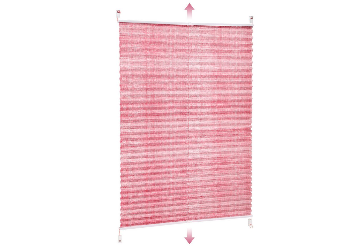 Sekey Plissee Plissee ohne Bohren Lichtschutz Rollo Klemmfix für Fenster & Tür, blickdicht Bild 3