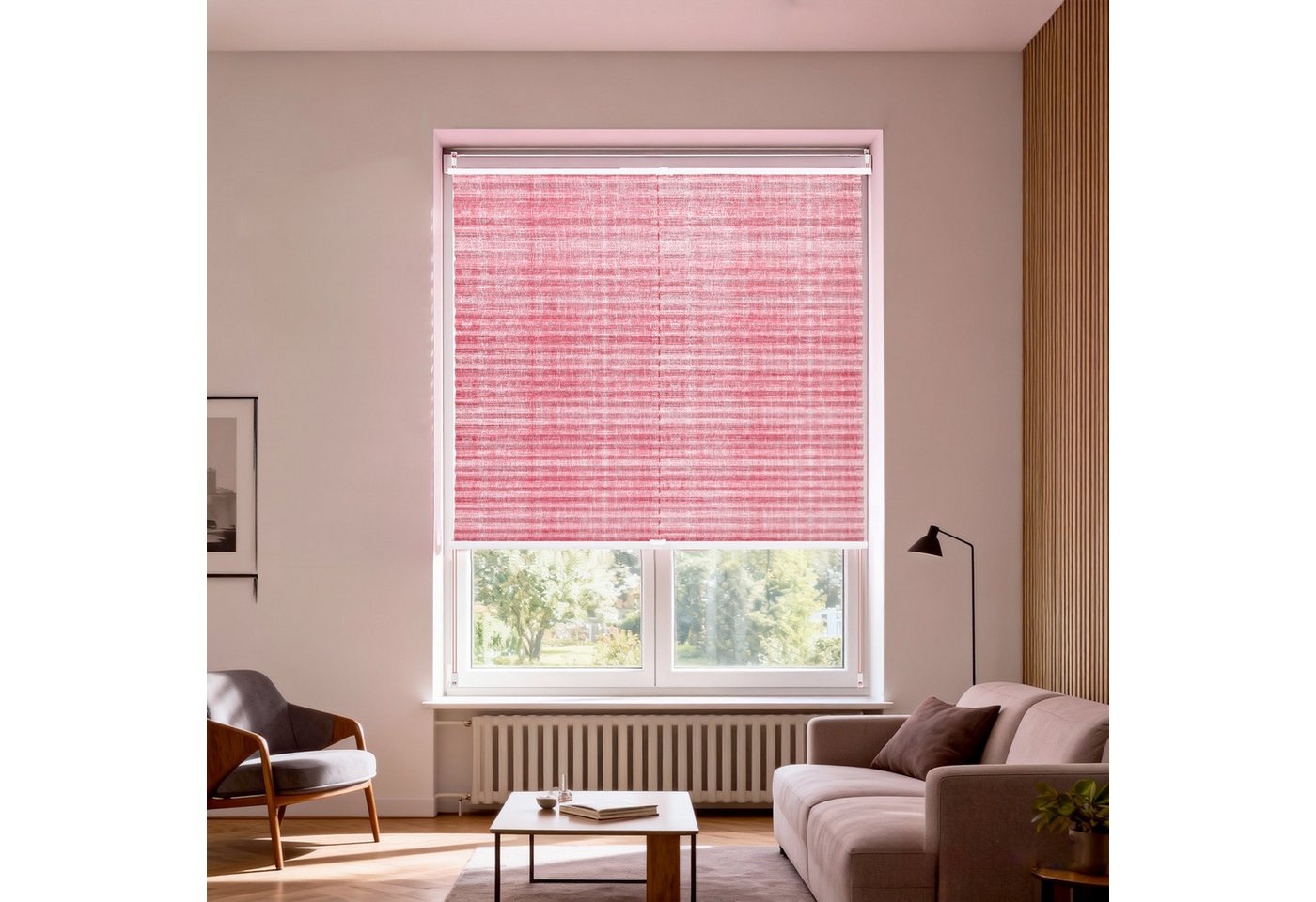 Sekey Plissee Plissee ohne Bohren Lichtschutz Rollo Klemmfix für Fenster & Tür, blickdicht Bild 5