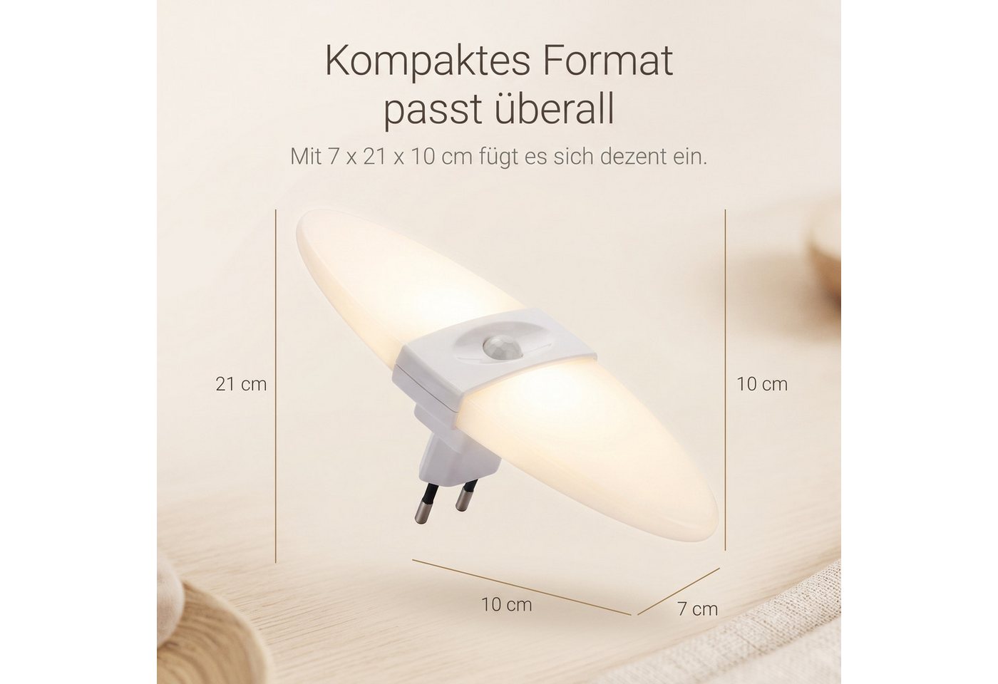 Northpoint LED Nachtlicht Northpoint LED Nachtlicht 2er Set Bewegungsmelder Sensor