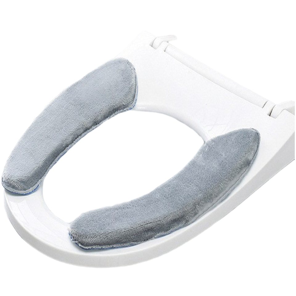 Coonoor WC-Deckelbezug 2 PCS Toilettensitzbezug Weich, Toilettensitzauflagen Waschbar, Wc Sitz Kissen Pads Wc Sitzbezüge Warm Toilettensitzbezug Plüsch Bild 5