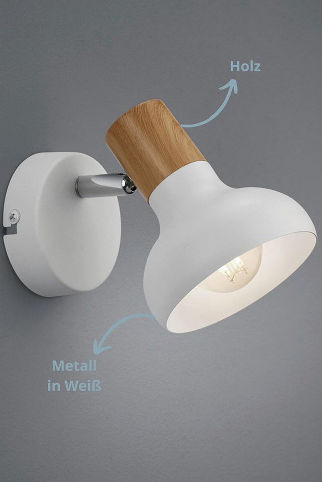 lightling Wandleuchte Larissa, ohne Leuchtmittel, Wand- und Deckenmontage, IP20
