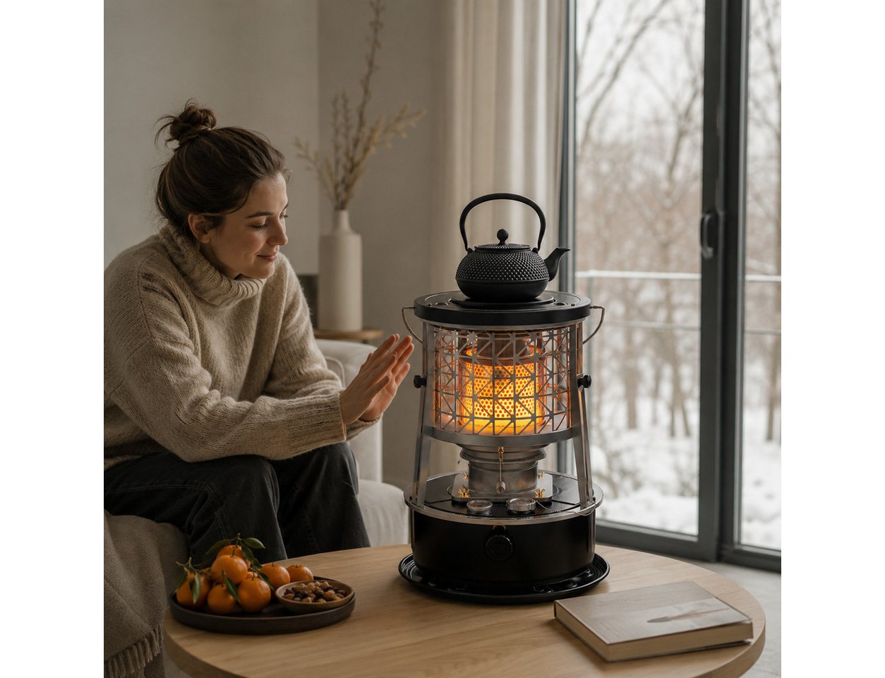 GLIESE POWER Petroleumheizung R95 – tragbar, 2600W, 5L Tank, 12,5h Brenndauer für Camping & Notfall, 2600 W, Kein Strom, 2600 W, 5 L Tank, 12,5 h, faltbar & vielseitig. Bild 2
