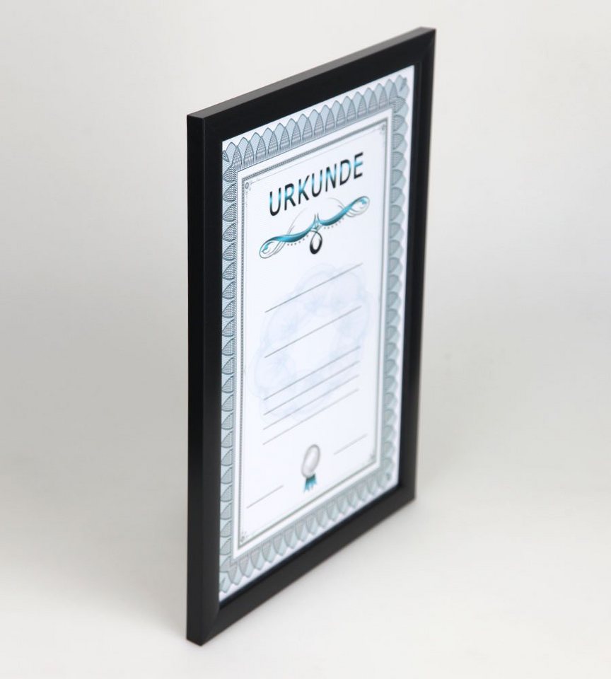 IDEAL TREND Bilderrahmen Prestige Frame Hochwertiger Rahmen für anspruchsvolle Dokumente Urkund, für 1 Bilder (1 St), Kunststoff Bilderrahmen mit Klarglas Bild 2