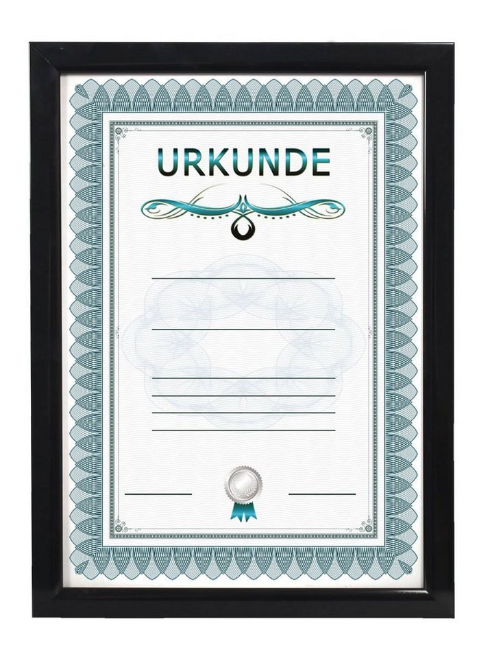 IDEAL TREND Bilderrahmen Prestige Frame Hochwertiger Rahmen für anspruchsvolle Dokumente Urkund, für 1 Bilder (1 St), Kunststoff Bilderrahmen mit Klarglas Bild 3